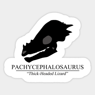 Pachycephalosaurus Skull Sticker